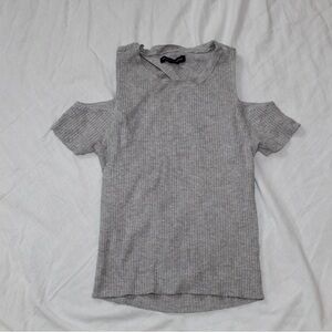 Gray baby tee